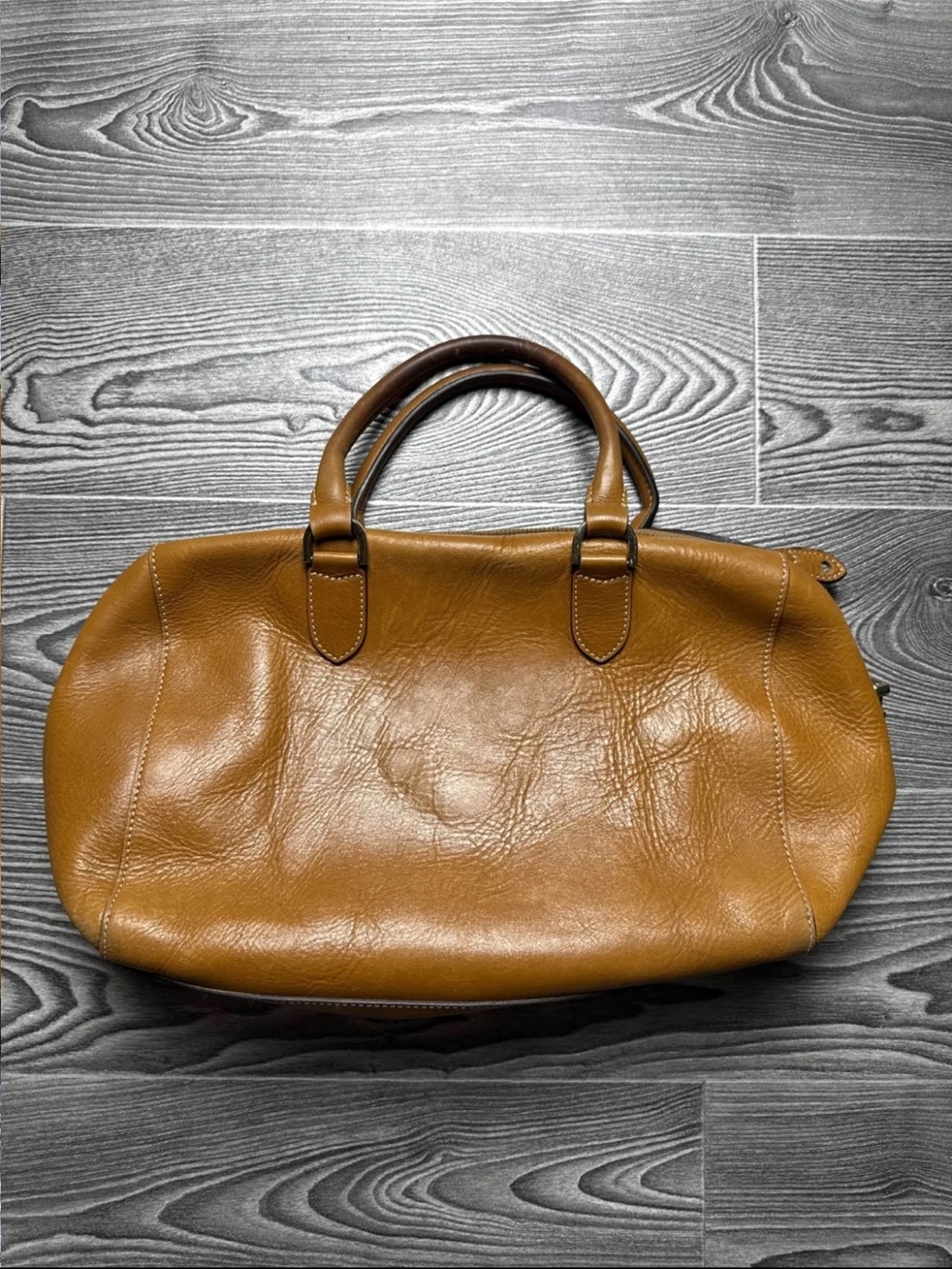 Mulberry Caramel Brown Leather Satchel with Turn-Lock - Picture 4 of 14